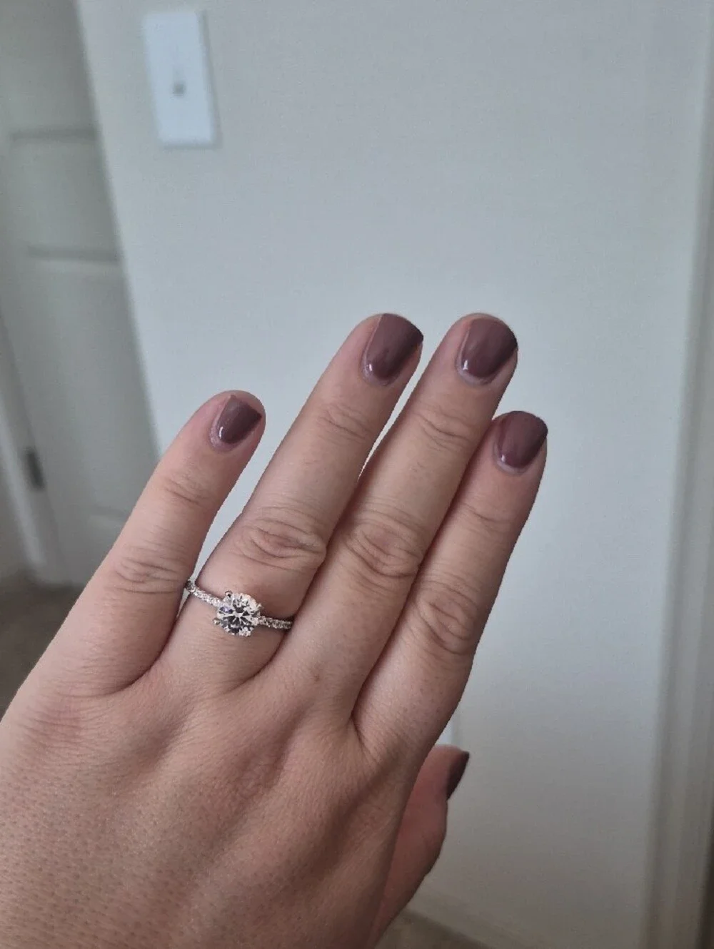 14k White Gold 2ct. Engagement Ring